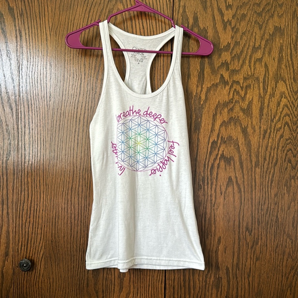 Center Stage - yoga tank size medium